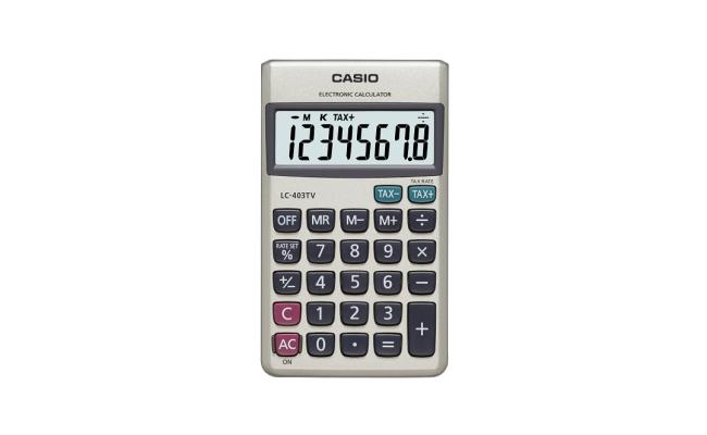 Casio LC-403 Portable Calculator 8 digit